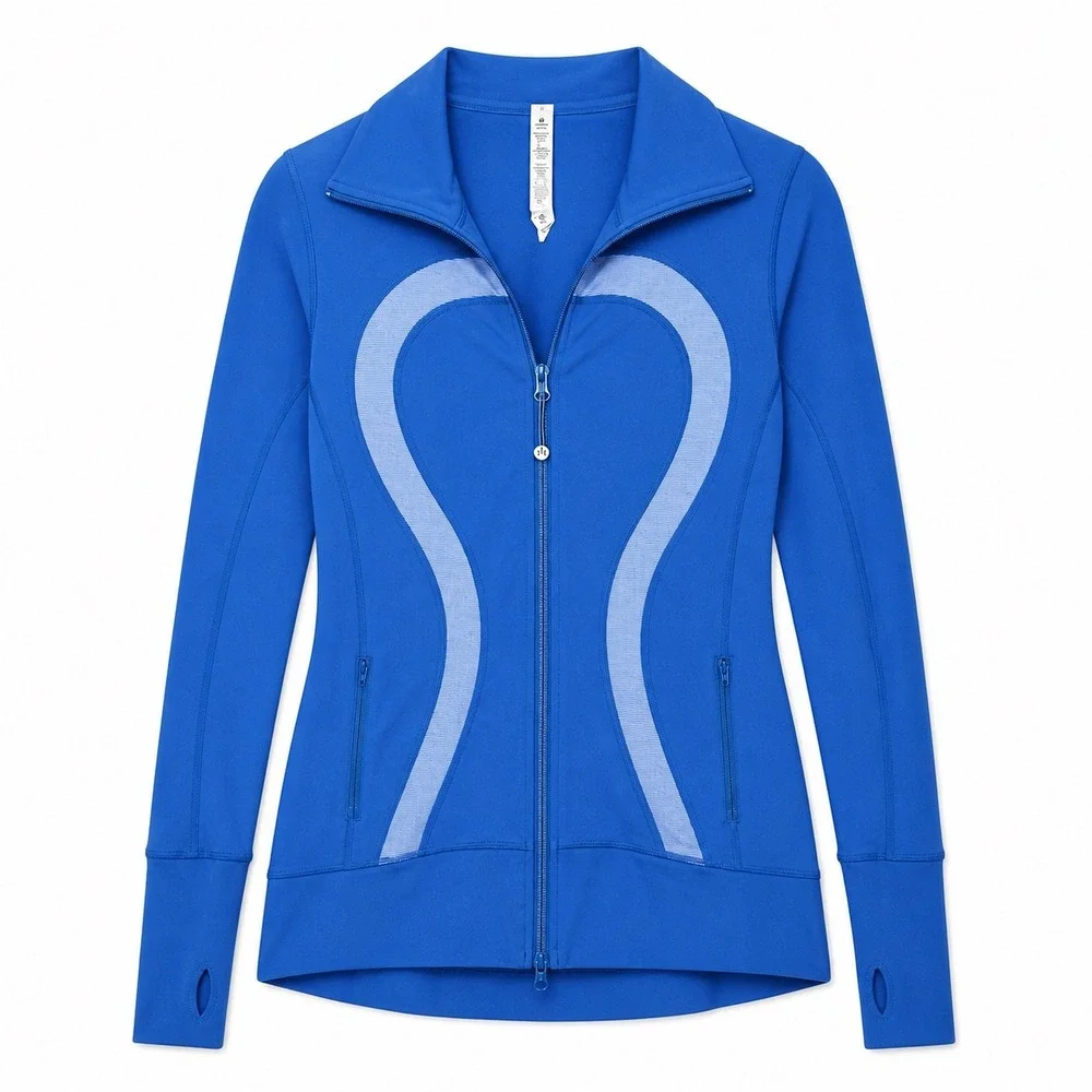 Lululemon In Stride Jacket Blue Zip Athletic Running Size‎ 6